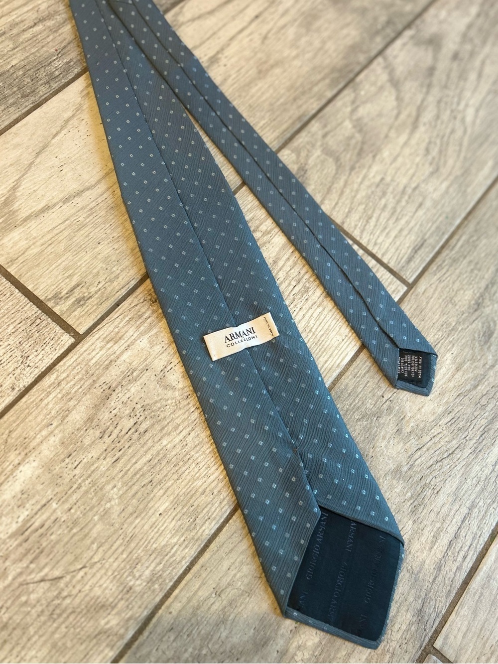 Armani Collezioni Blue Silk Blend Necktie